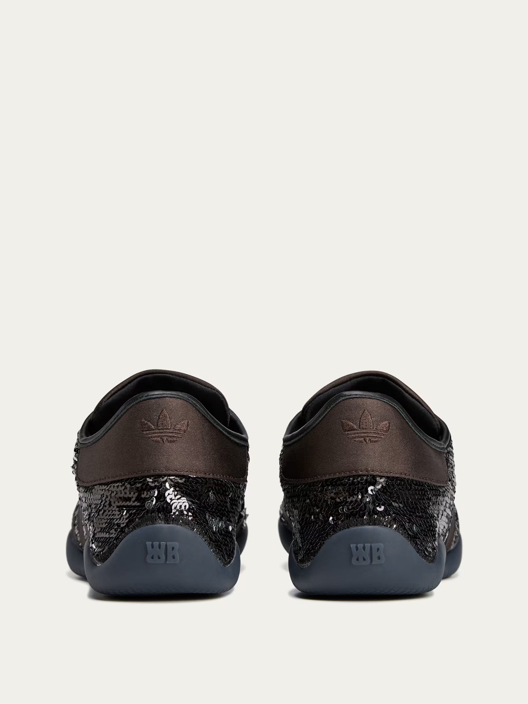 Karintha Sequin Lo Sneakers in Dark Brown from Adidas Originals x Wales Bonner