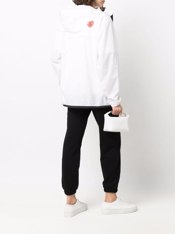 Comme des Garçons PLAY x K-Way Anorak White