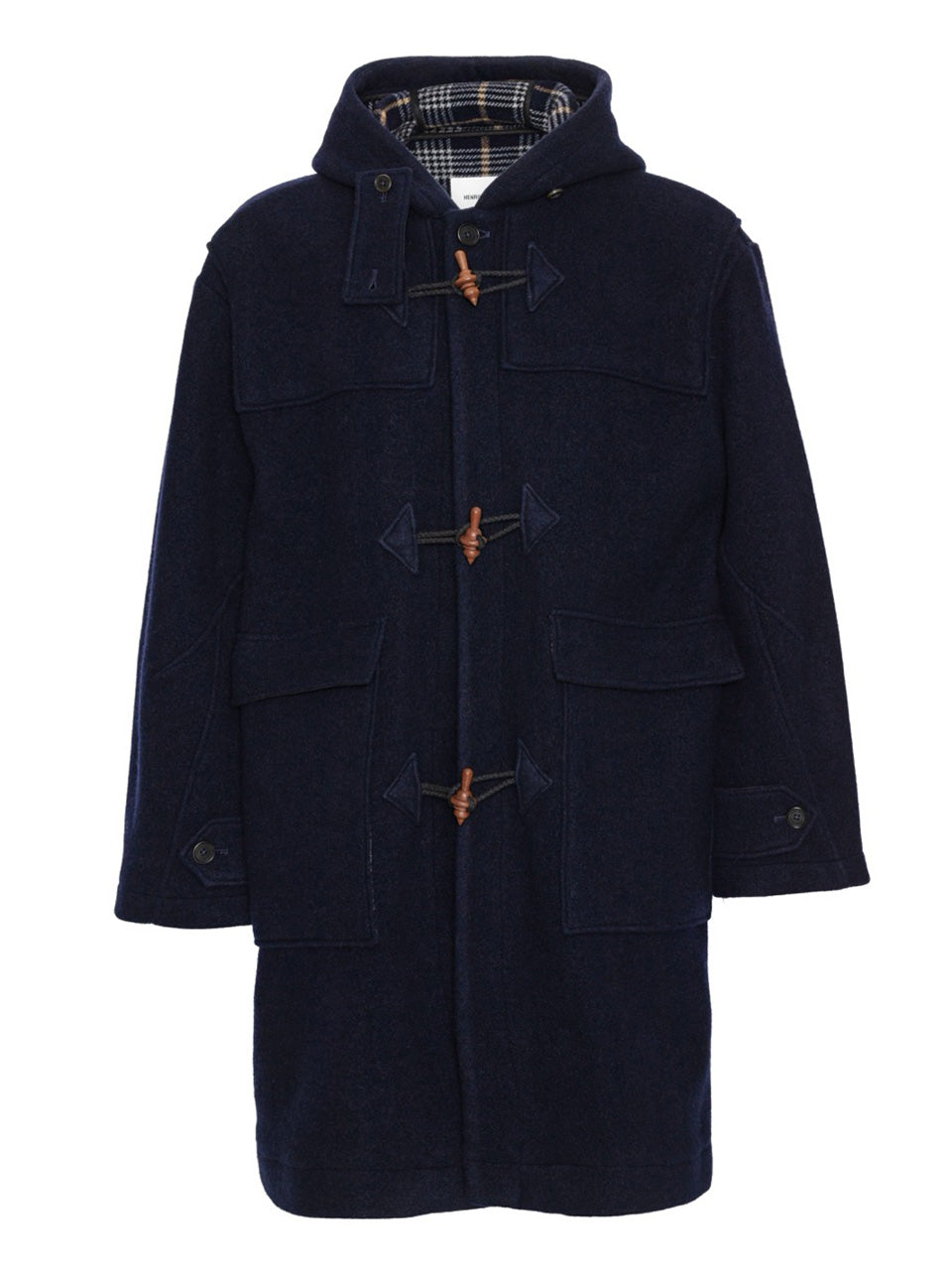 Henrik Vibskov Duffle Coat in Navy Duffle product front view