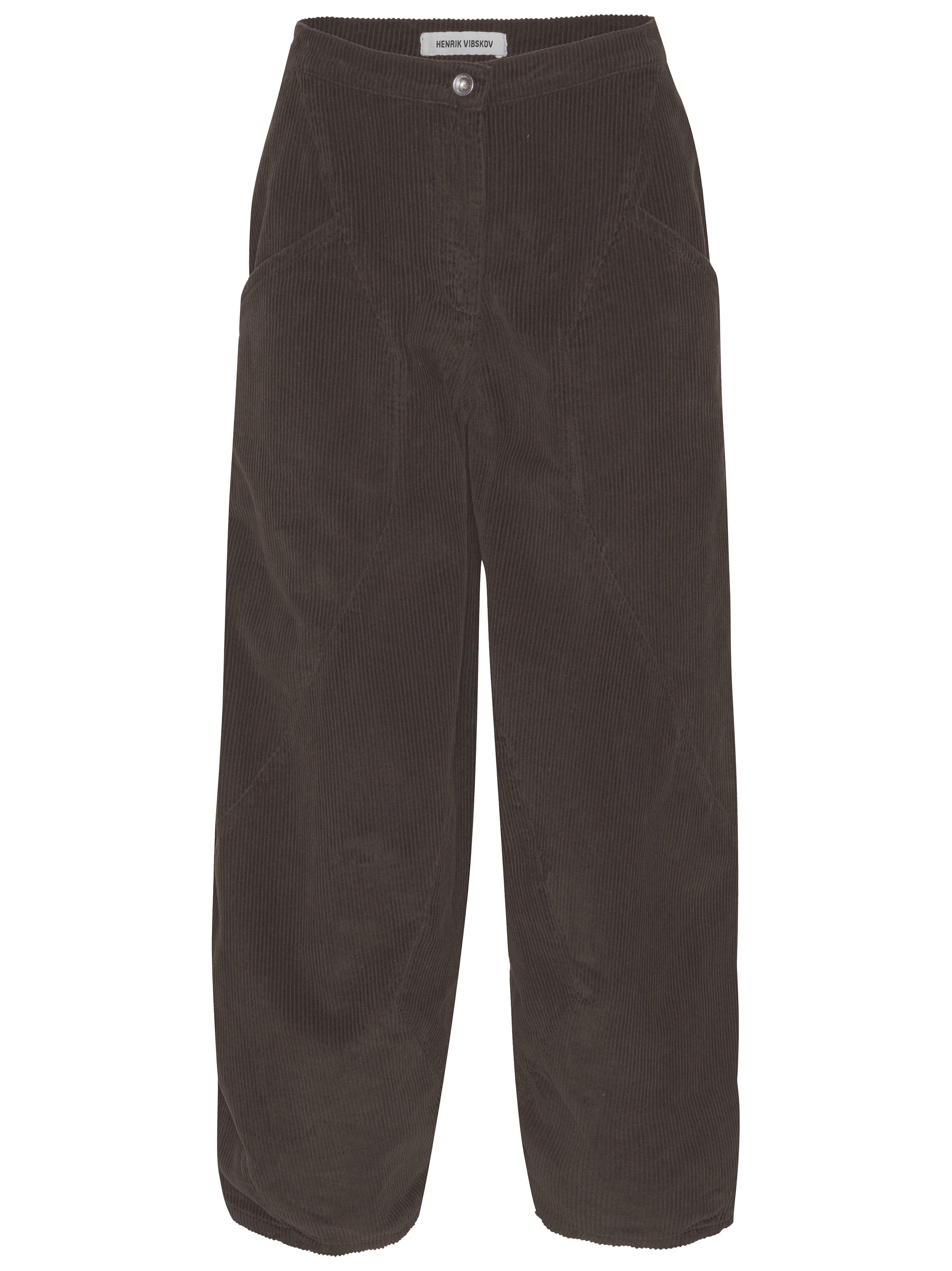 Digi Corduroy Pant - Brown-[-Henrik Vibskov-1
