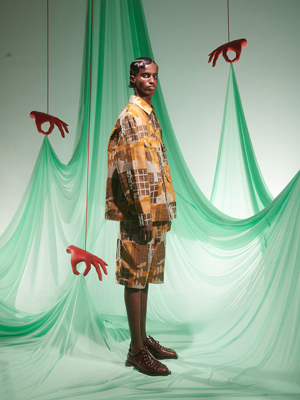 Field Shirt in Spice Finger Factory from Henrik Vibskov