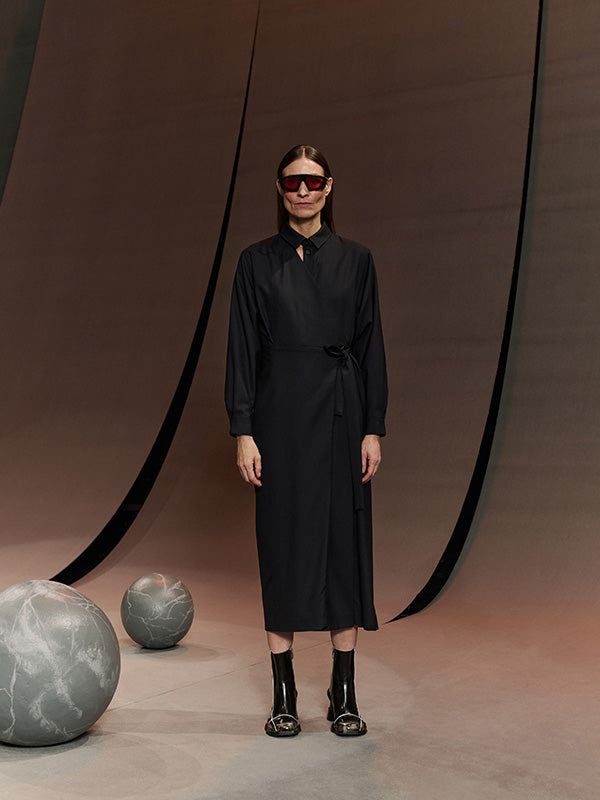 Found Dress in Tropical Navy from Henrik Vibskov