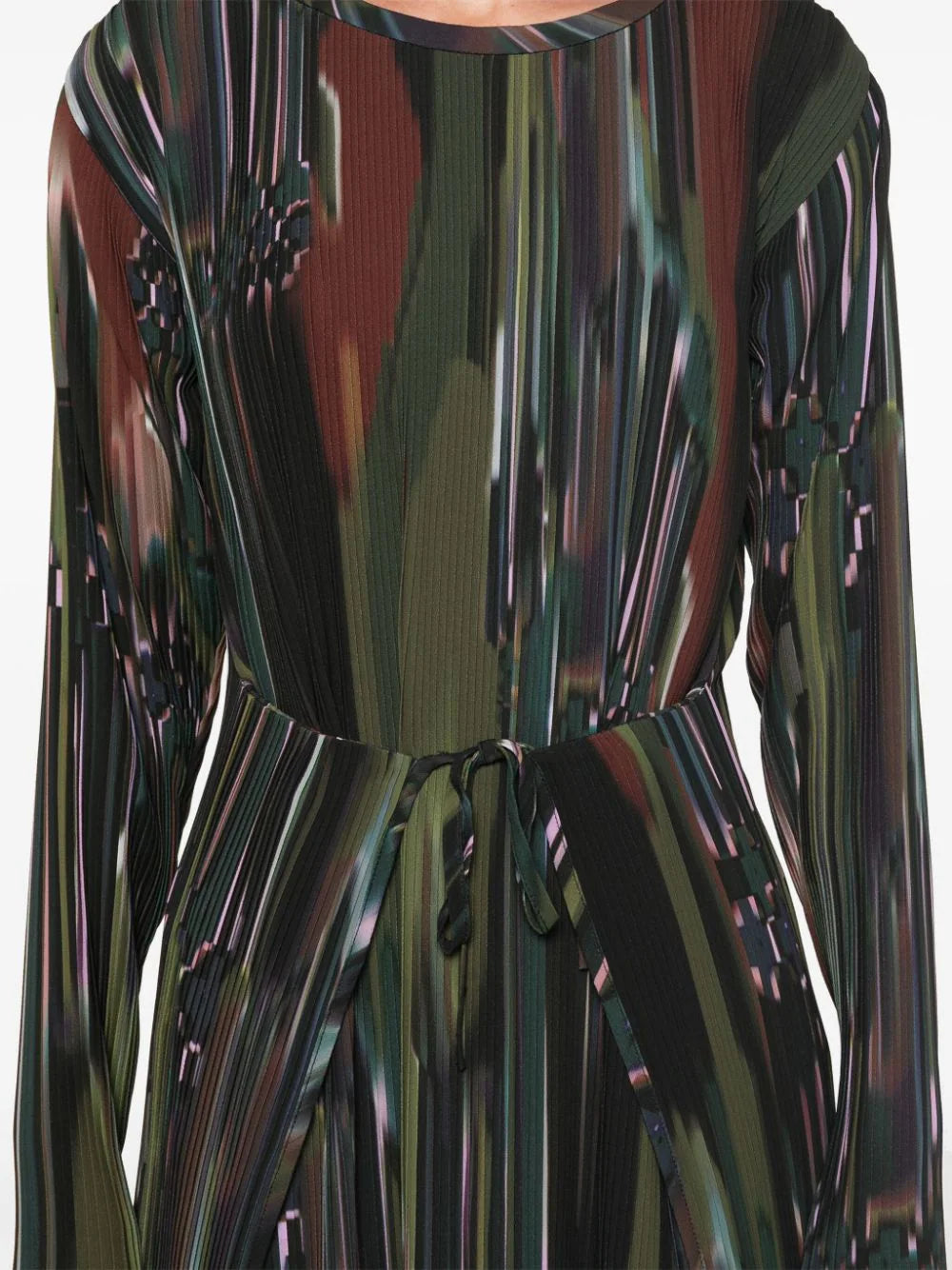Henrik Vibskov - Knight plisse dress in dark tetris drips