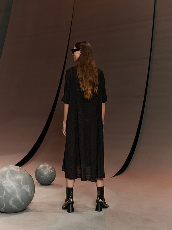 Low Pulse Dress in Black from Henrik Vibskov
