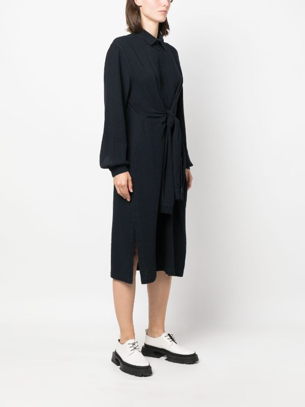Mars Shirt Dress in Indigo Stripes