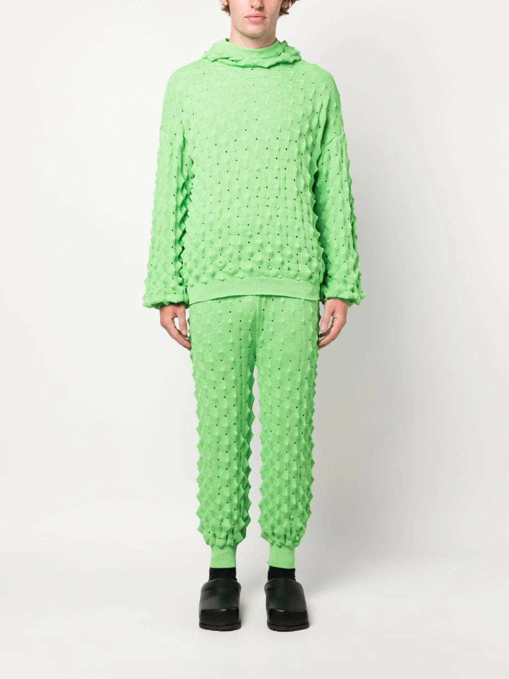 Henrik Vibskov Transparent Spike Kint Pant in Green Spike