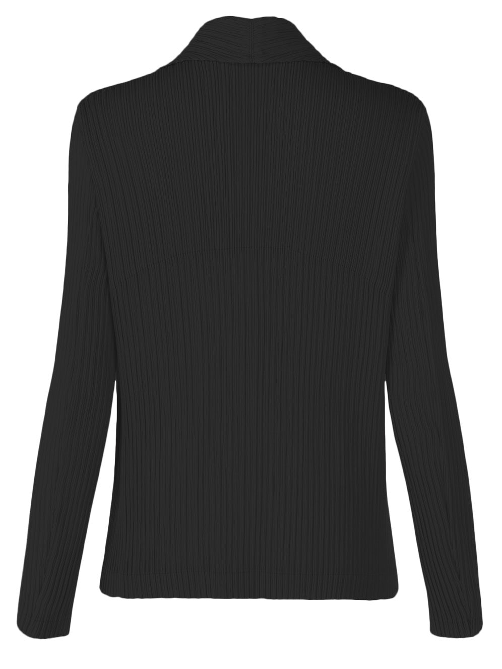 February SS26 Hatching Pleats Jacket - Black