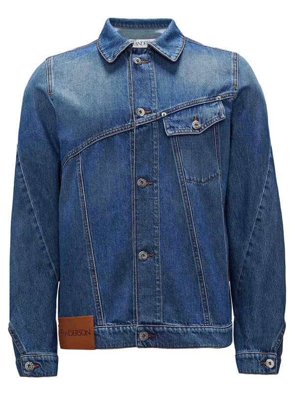 J.W. Anderson - twisted jacket in light blue - 1