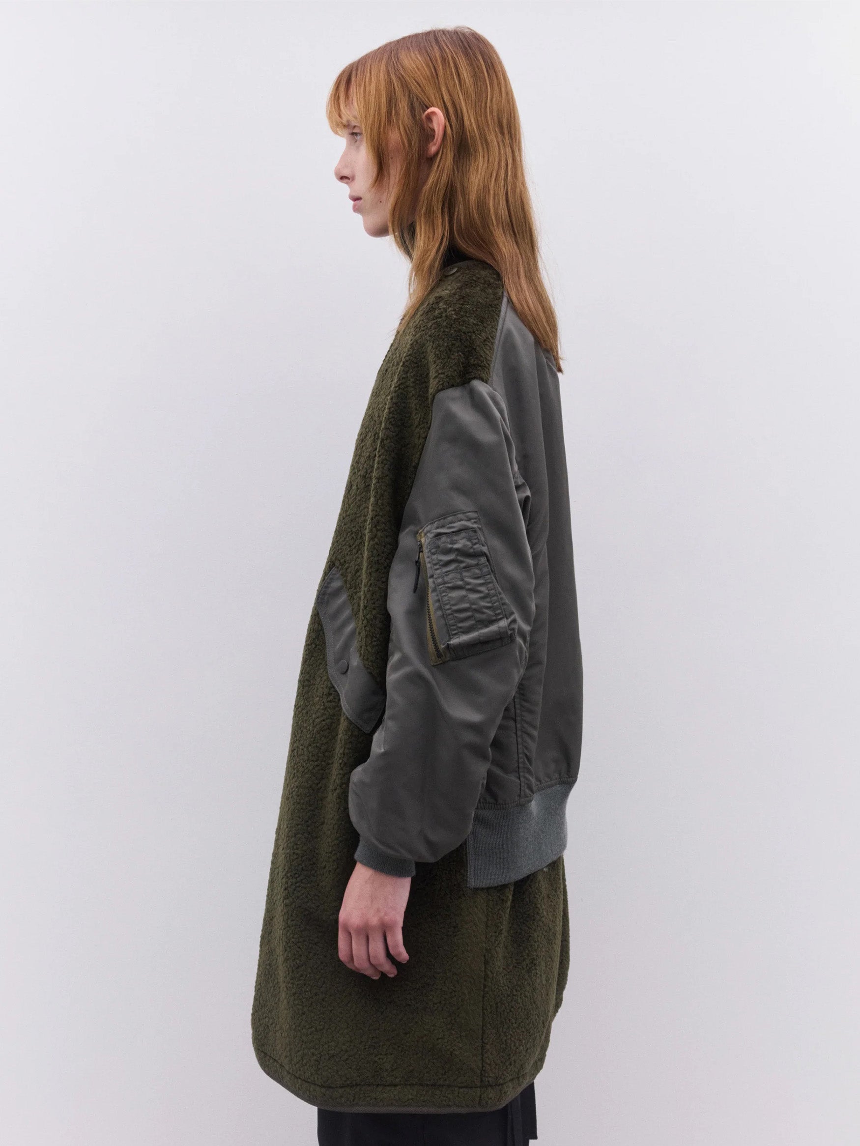 Ladies' Jacket - Khaki X Sage Green-[-Junya Watanabe-4