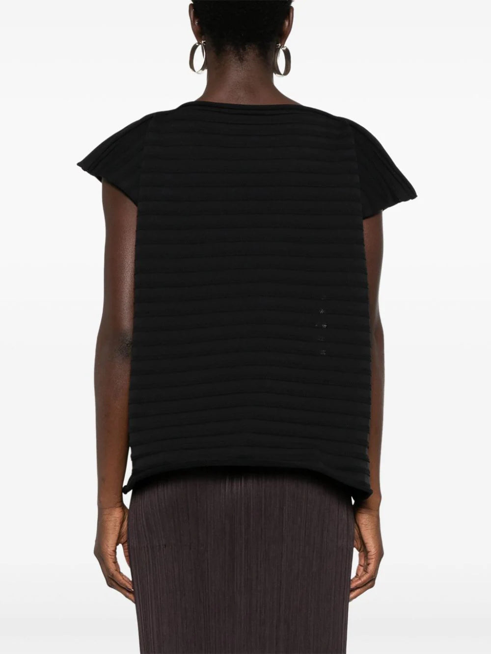 Pleats Please Issey Miyake - Mesh Knit in Black