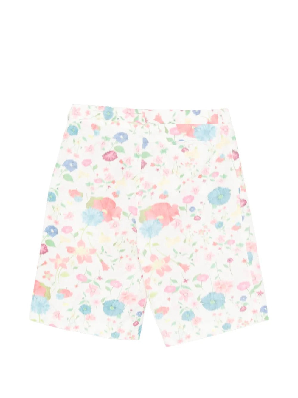 Walter Van Beirendonck floral print shorts in ecru