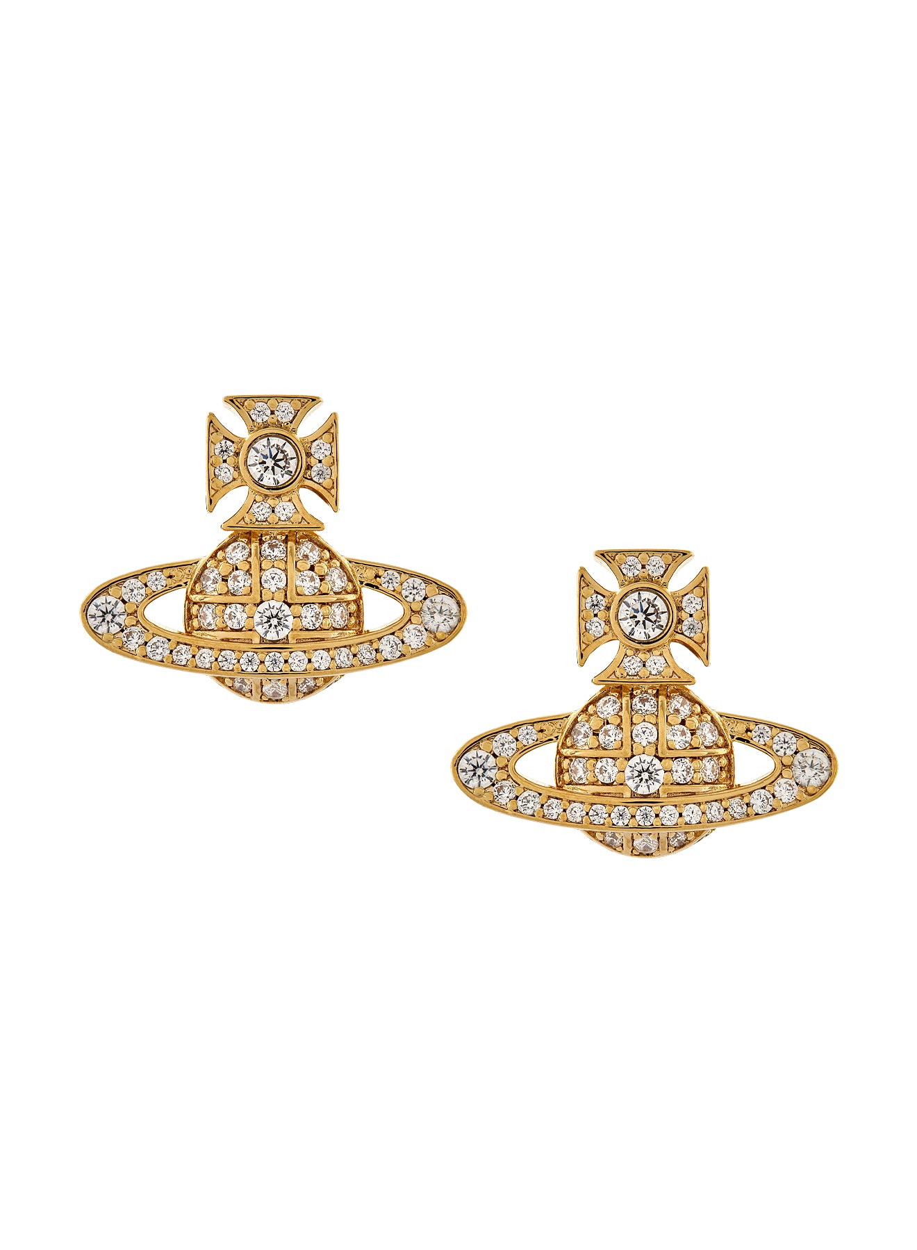 Vivienne Westwood - Carmela Bas Relief earrings in gold - 3