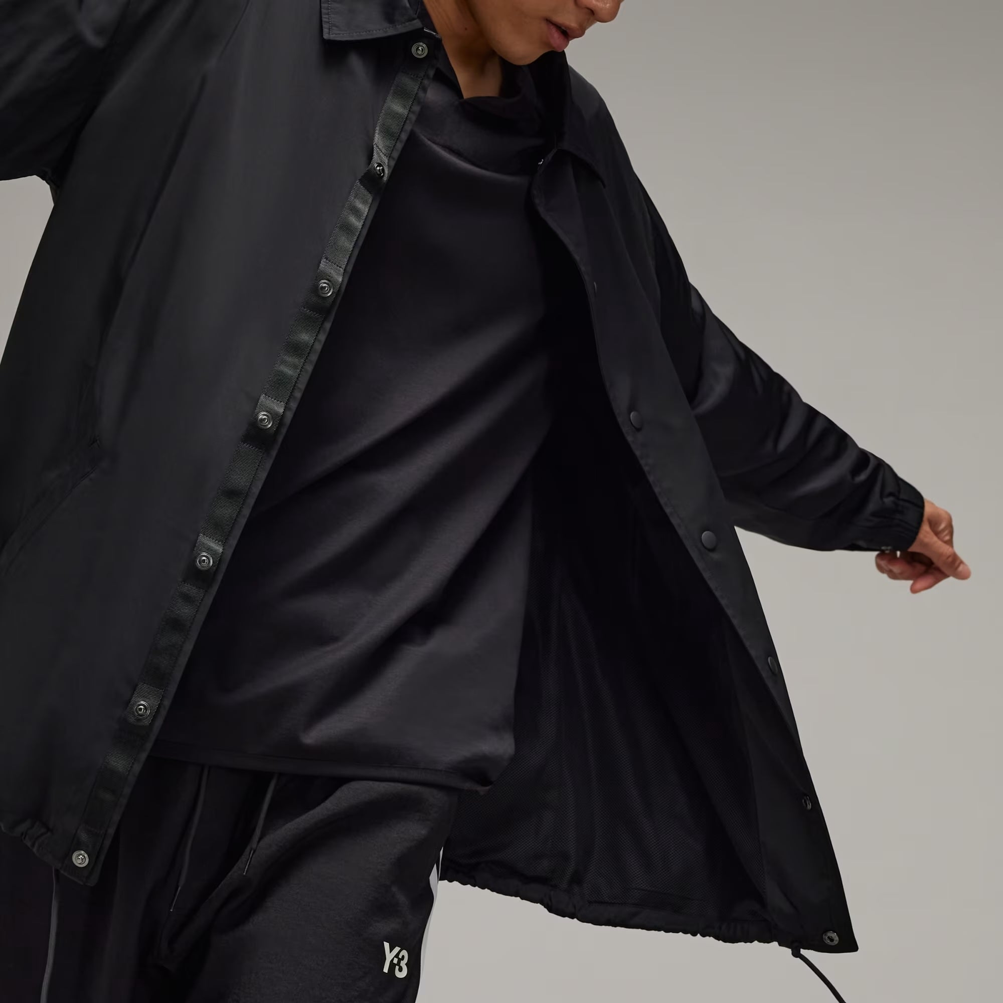 Real Madrid Coach Jacket - Black-[-Y-3-7