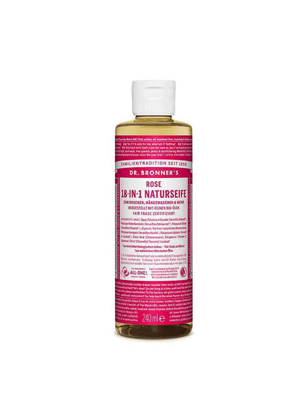 240ml Pure Castile Soap Rose-[-Dr. Bronner's-1