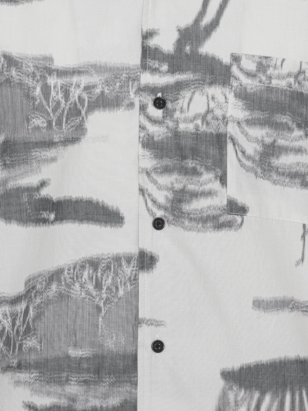 The Artist Shirt - Black White Ikat-[-Henrik Vibskov-5