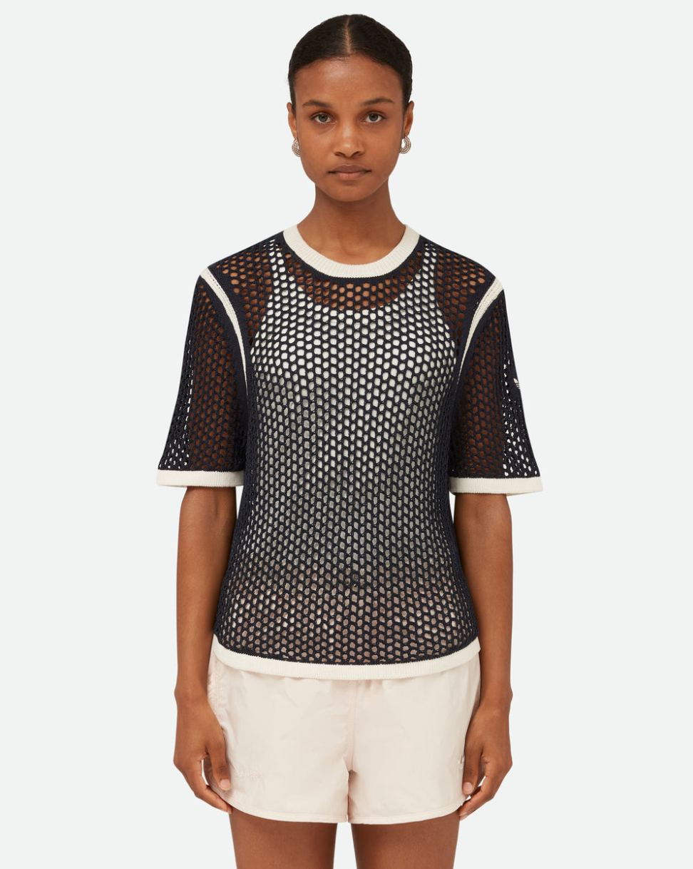 WB Knit Tee - Night Navy-[-Adidas x Wales Bonner-1