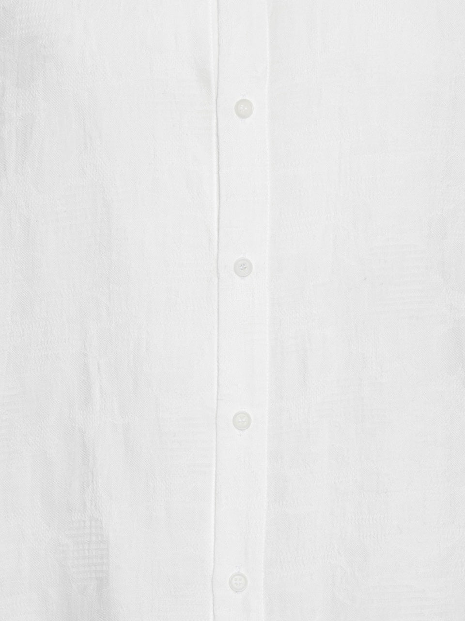 Henrik Vibskov Big Toad Shirt in Ecru fabric detail view
