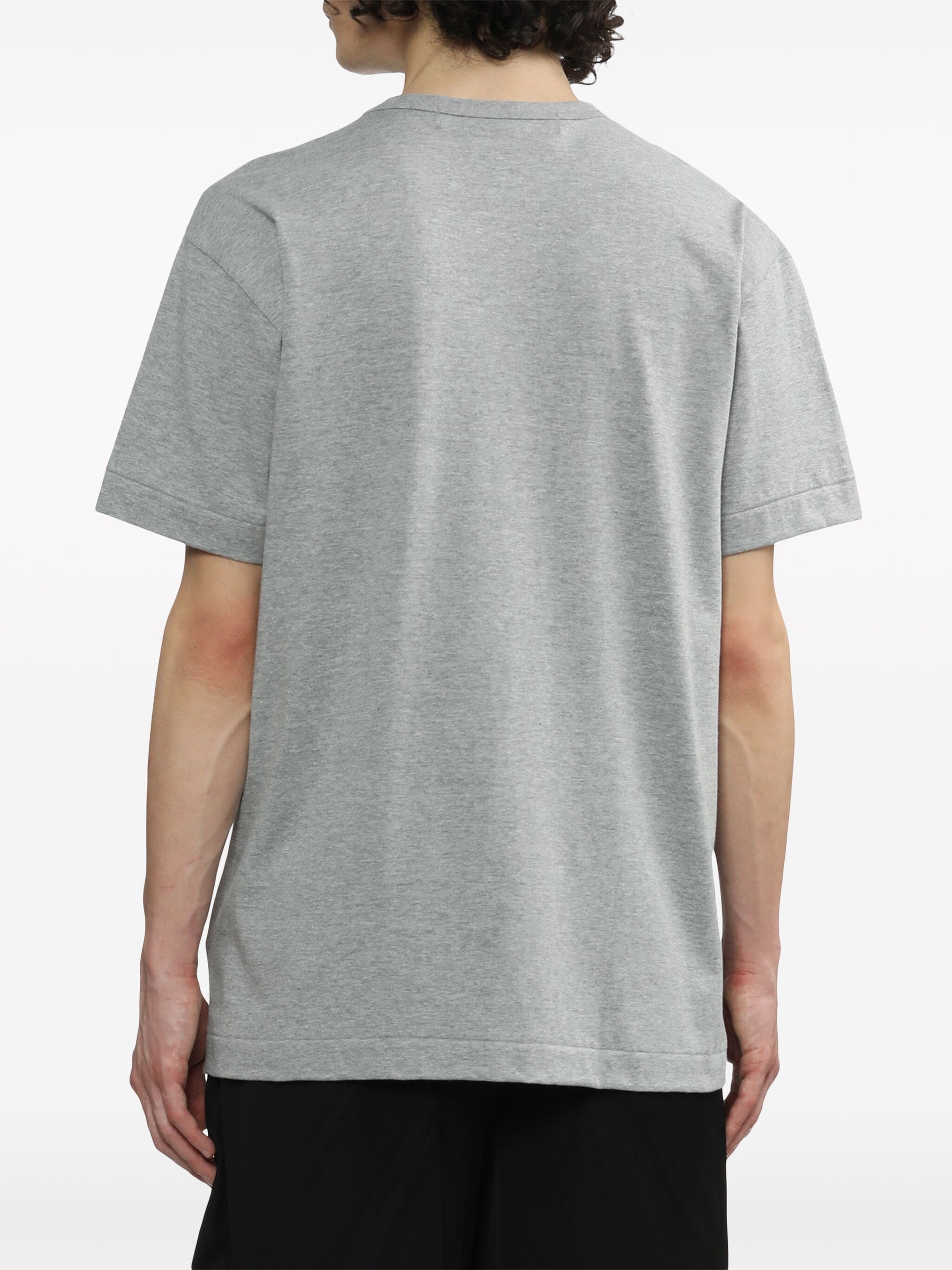 Unisex 3 Heart Short Sleeve T-shirt - Grey-[-Comme des Garçons Play-6
