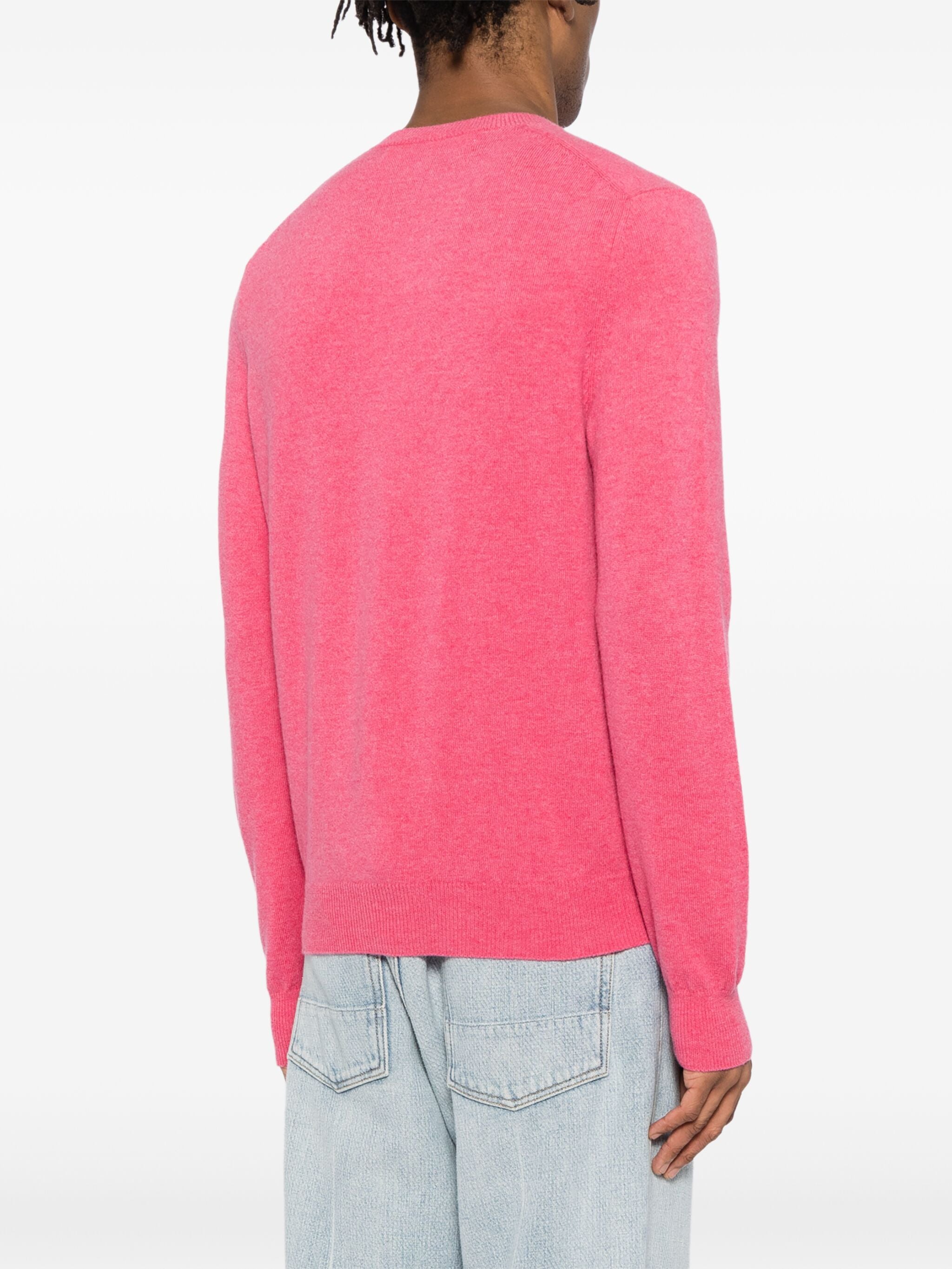 Unisex Cardigan Red Heart in Pink from Comme des Garçons Play