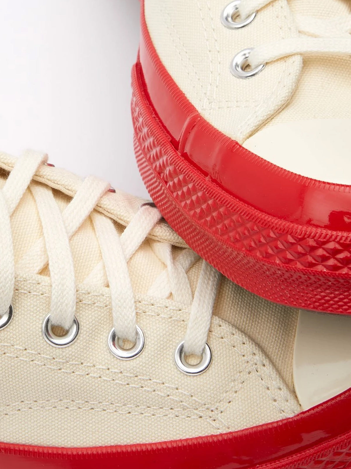 Converse Low 'Chuck Taylor' Sneaker Red Sole - White-[-Comme des Garçons Play-2