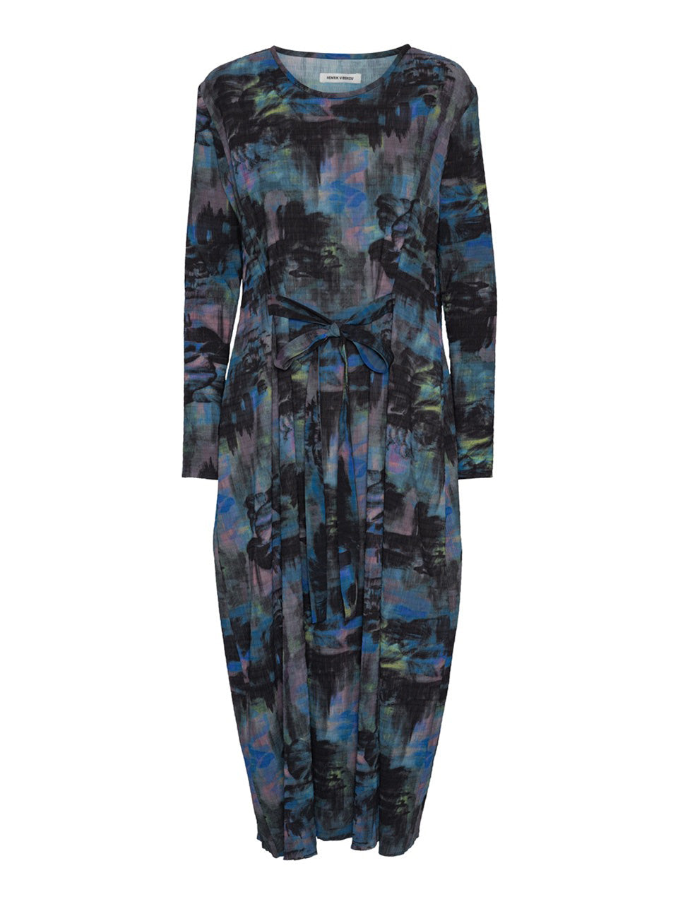 Henrik Vibskov Carry O Dress in Mushroom Tapestry product rear angle view
