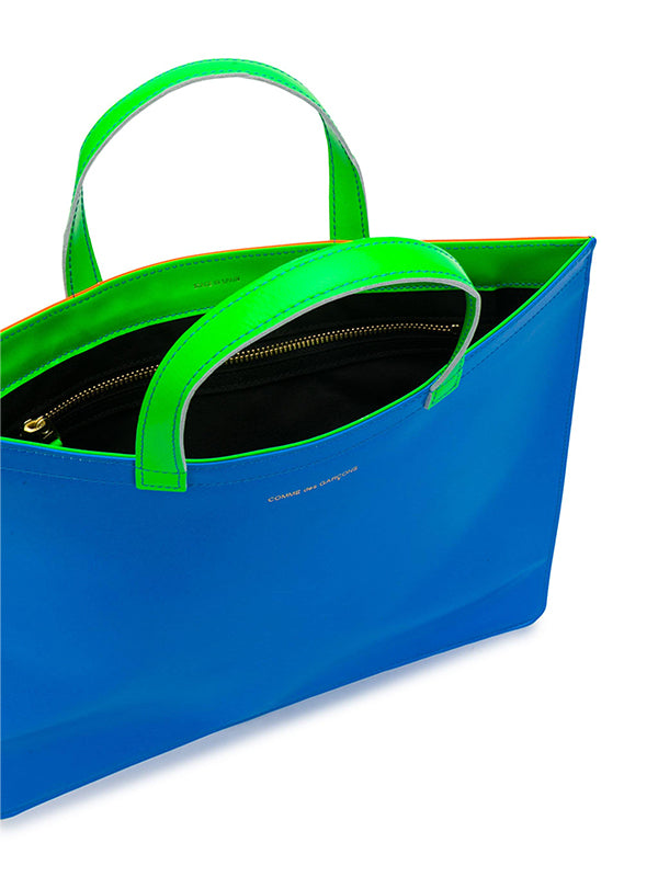 Comme des Garçons Wallet - SA9000SF Tote Bag in Blue/Orange