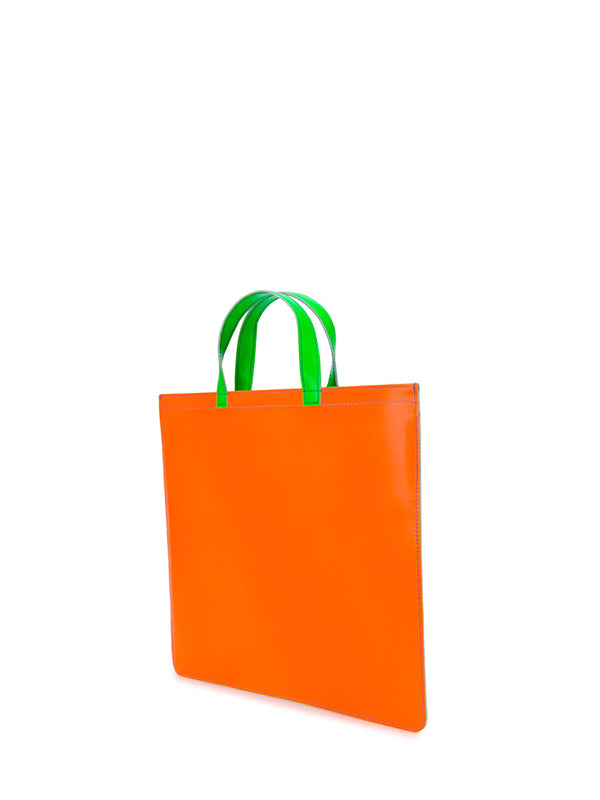 Comme des Garçons Wallet - SA9000SF Tote Bag in Blue/Orange