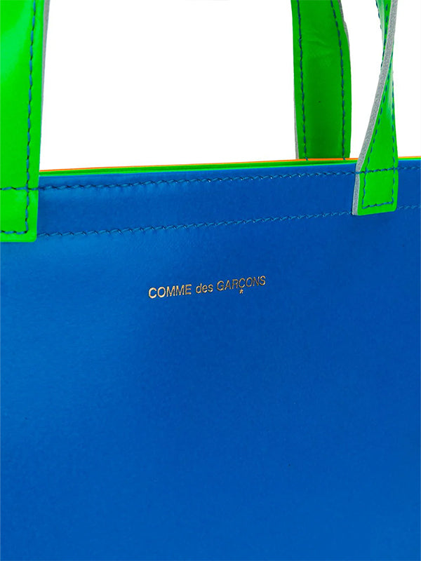 Comme des Garçons Wallet - SA9000SF Tote Bag in Blue/Orange