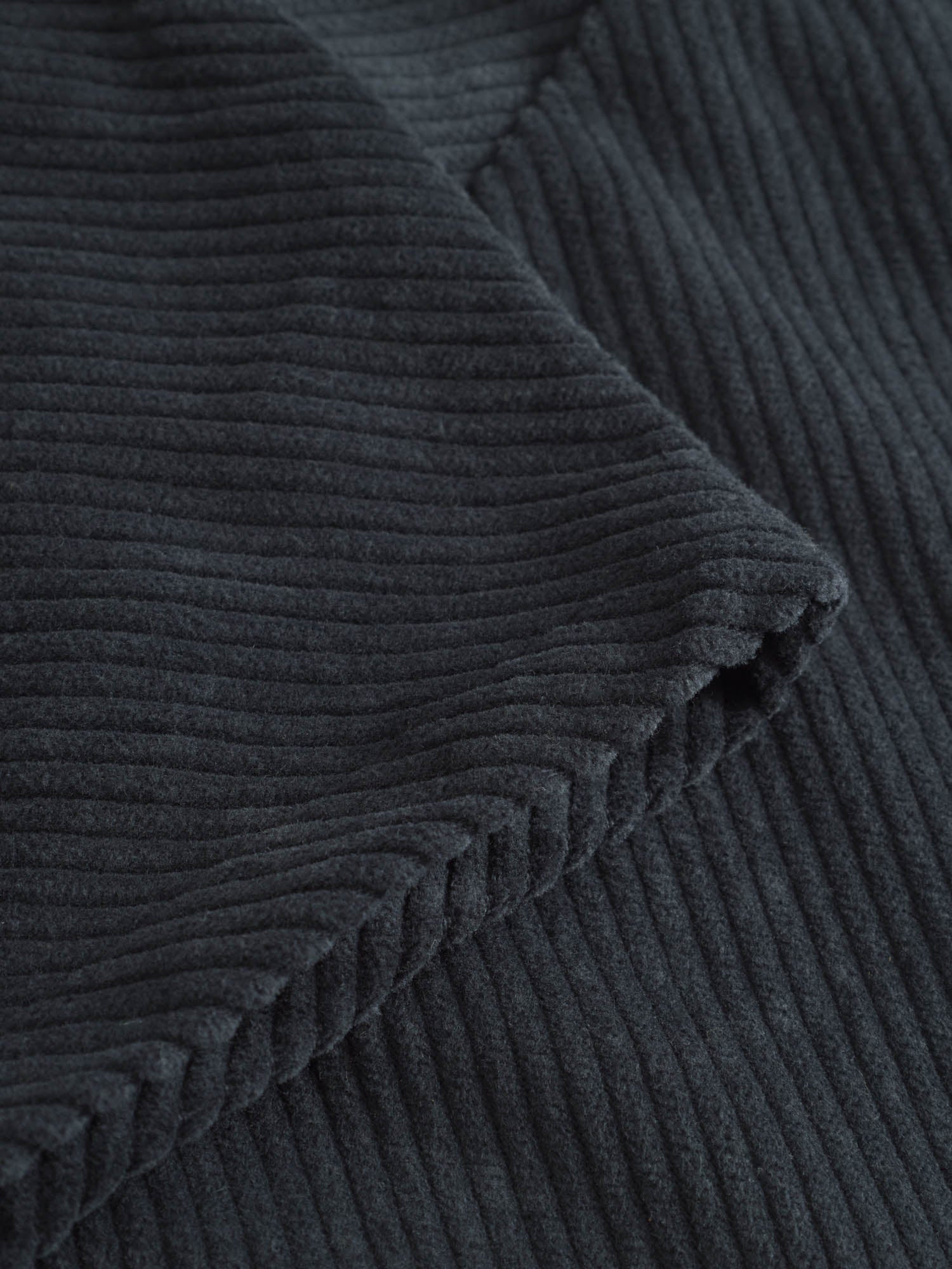 Black Crane - Corduroy Radiant Dress in Grey Navy