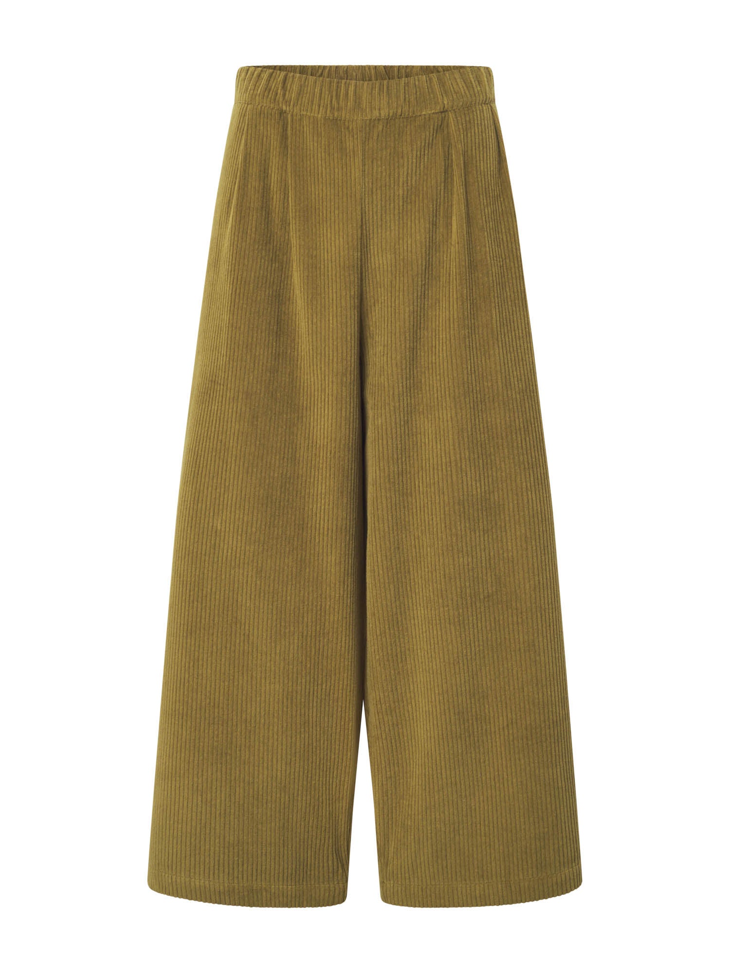 Black Crane - Corduroy Wide Pants in Olive