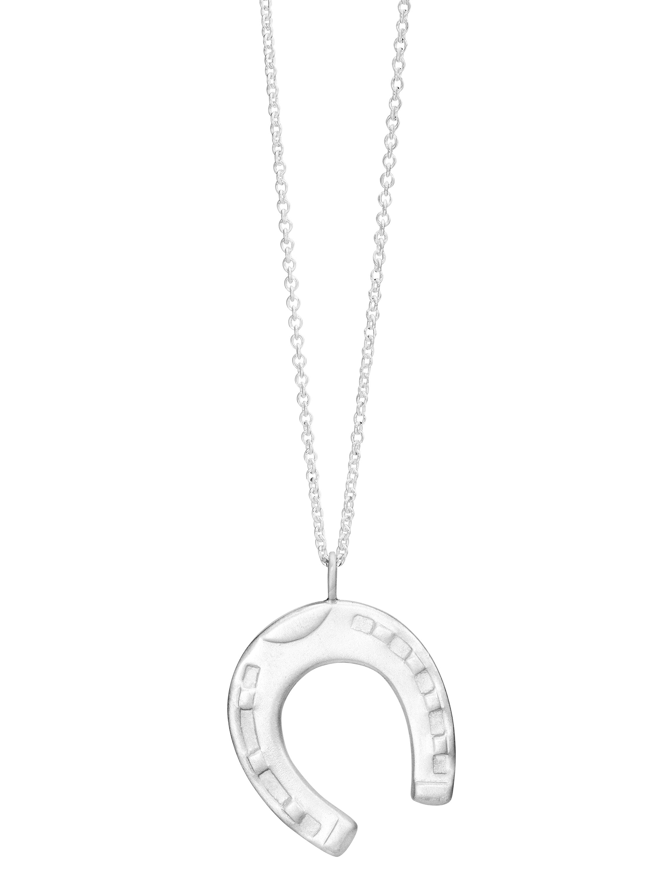 Sterling silver necklace with a post card pendant from Edith Hegedus
