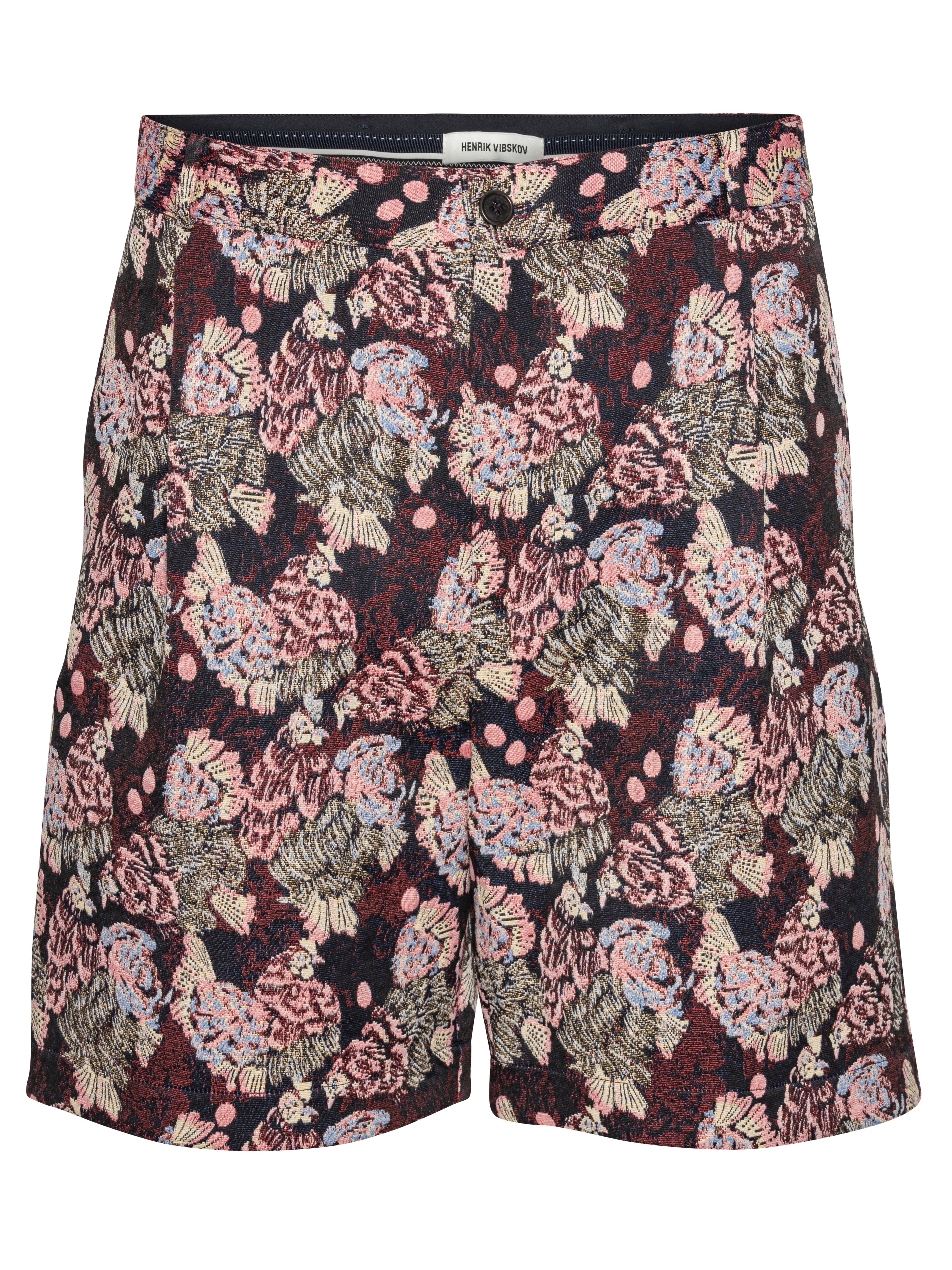 Claus Shorts - Navy Chickens