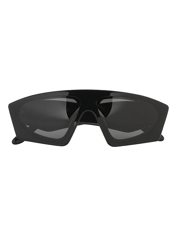 Black sunglasses on a white background