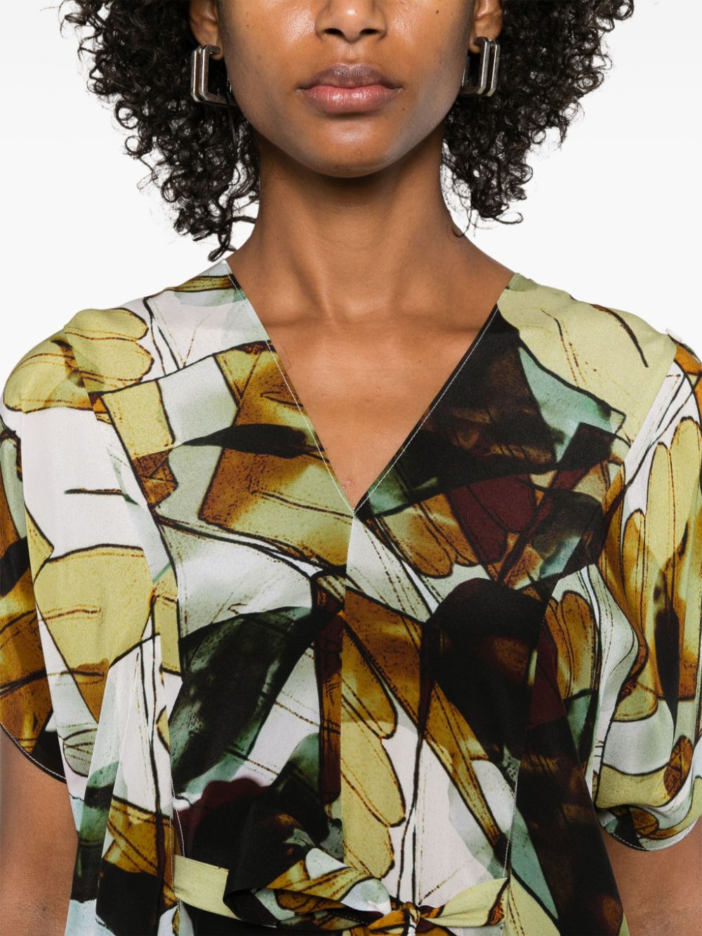 Henrik Vibskov - Cut Silk Kaftan in Beige Analogue Gloves