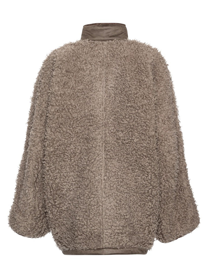 Dart Jacket in Grey Shearling from Henrik Vibskov