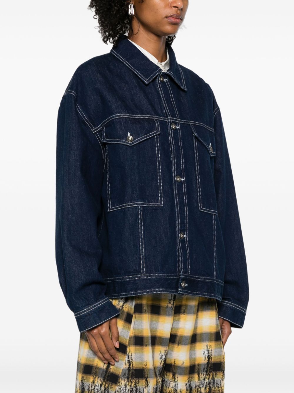 Henrik Vibskov - Dusk Denim Jacket in Navy Denim