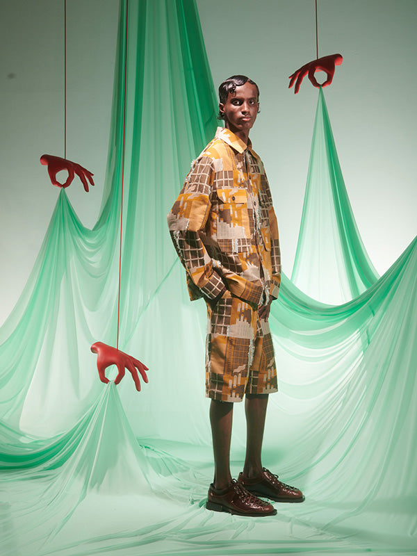 Field Shirt in Spice Finger Factory from Henrik Vibskov