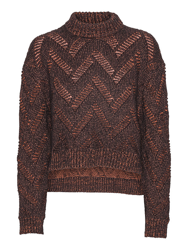 Flat Knitted Sweater in Flat Brown from Henrik Vibskov