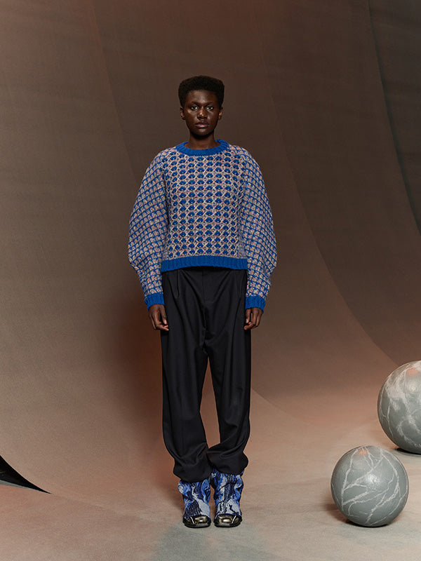 Kimchi Sweater in Blue Party from Henrik Vibskov