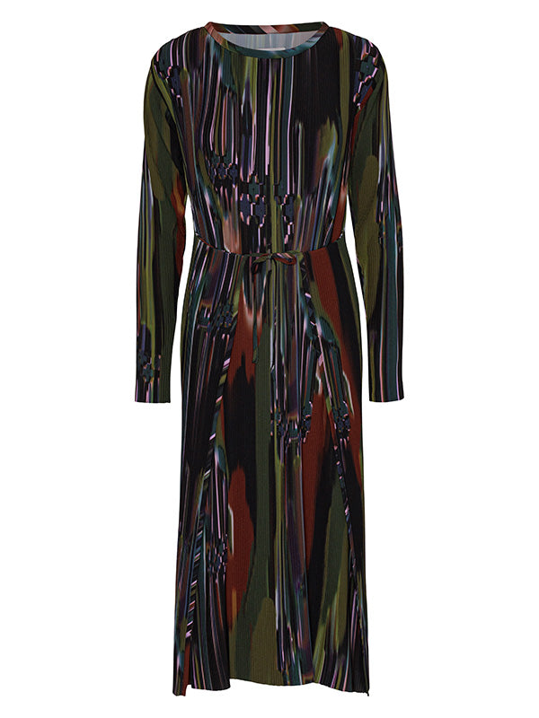 Henrik Vibskov - Knight plisse dress in dark tetris drips - 1
