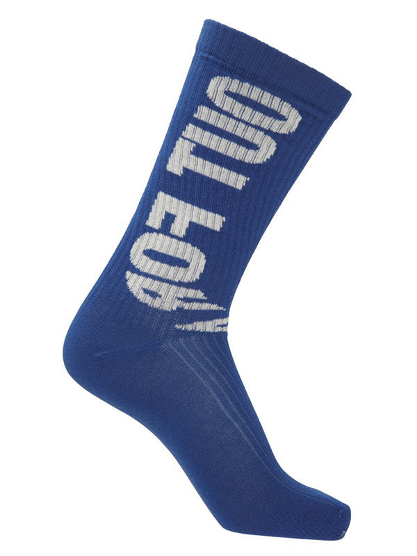 Henrik Vibskov - Out For Delivery socks homme - blue and off white - 1