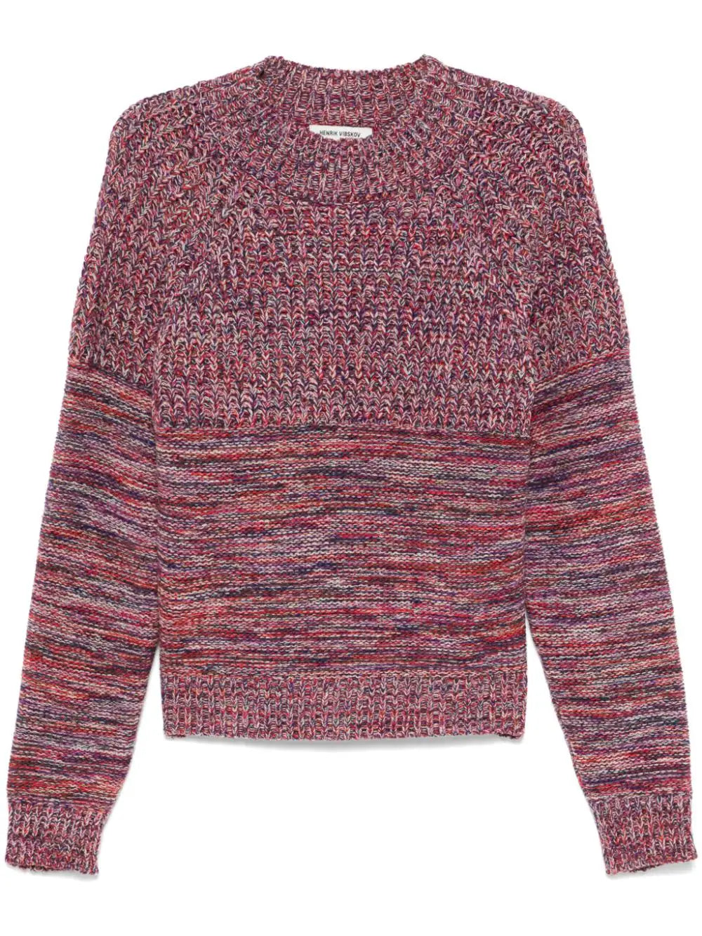 Henrik Vibskov - Six End knit jumper in magenta, navy, orange