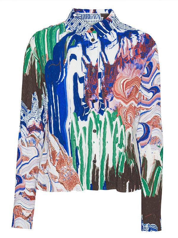 Slope Blouse in Graphic Slopes Light from Henrik Vibskov