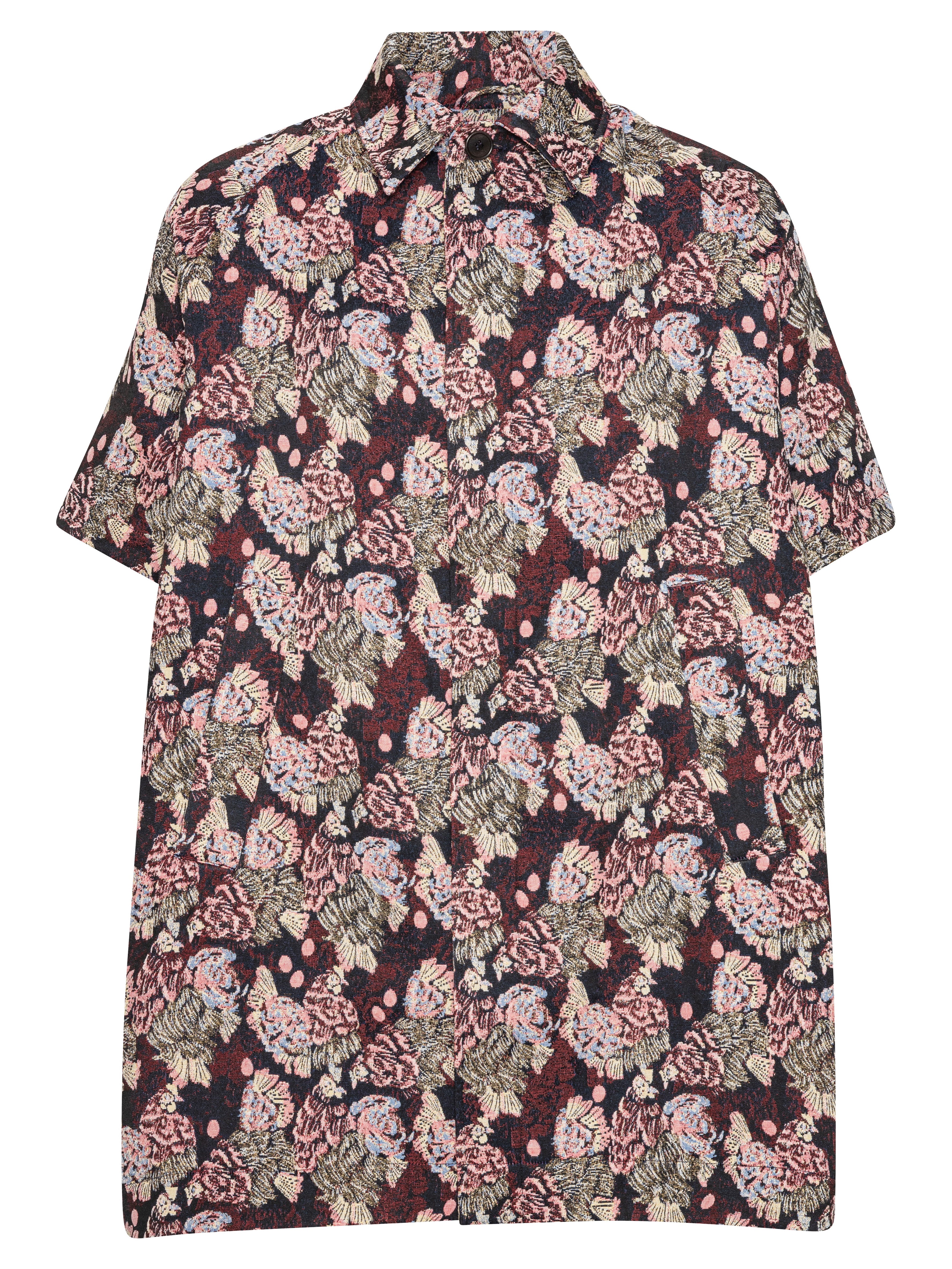 Suit Cover Coat - Navy Chickens