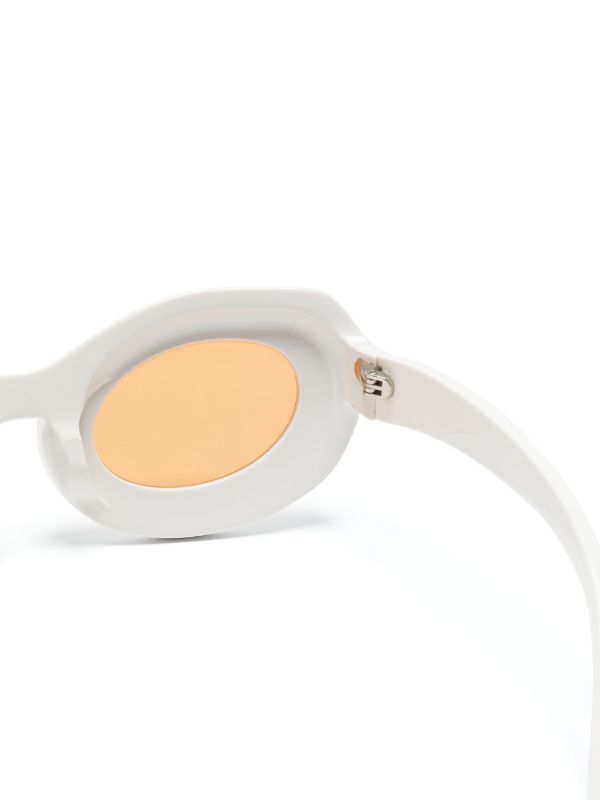Henrik Vibskov - Tyler Sunglasses in White Orange