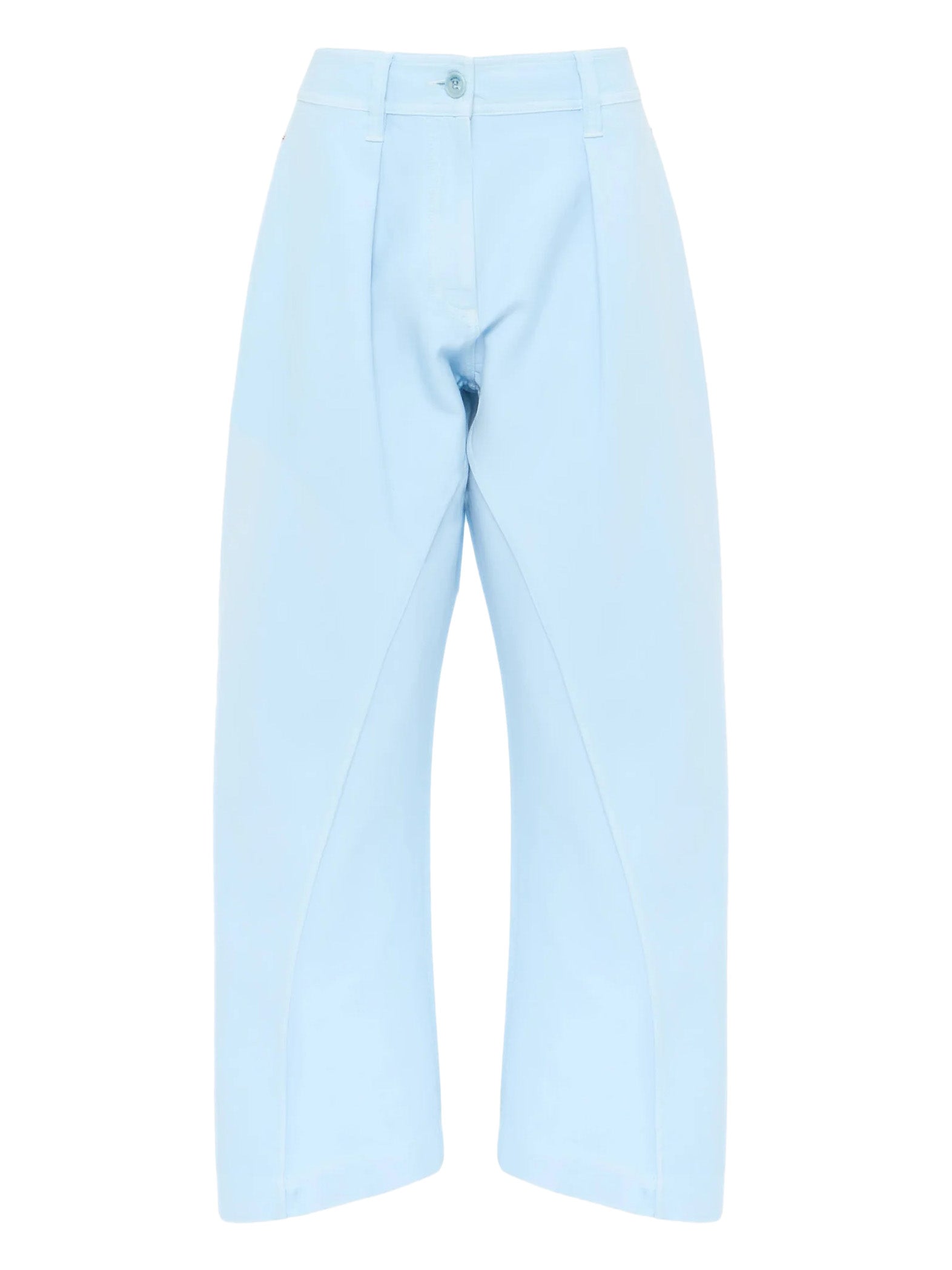 Light blue pants on a white background