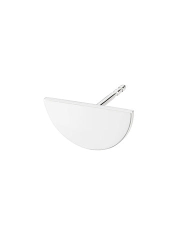 Medium Half Sun Earring - Silver Katrine Kristensen