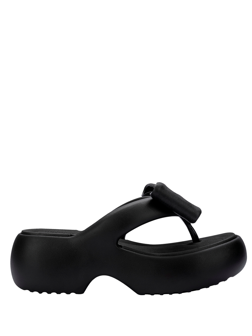 Black thick platform sandals from Melissa