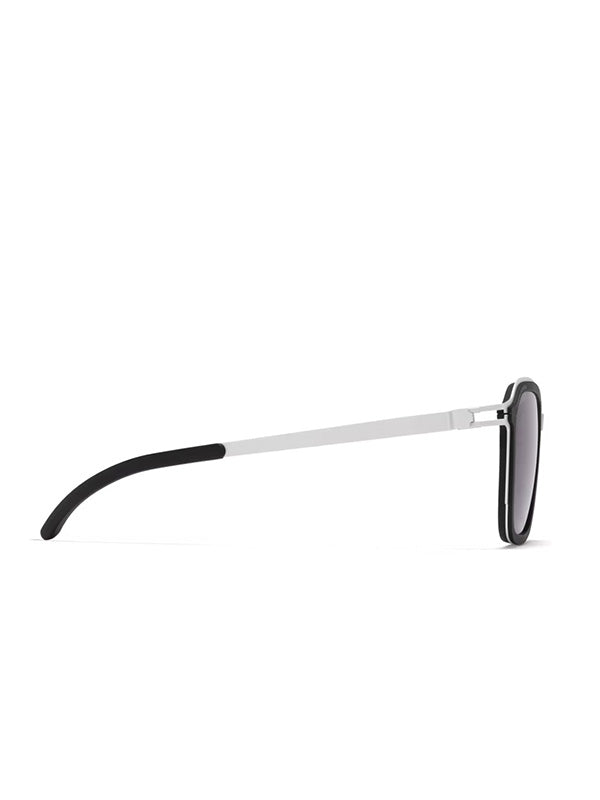 Square Sunglasses MR002 in White Silver/Silver Darkgrey Solid from Mykita x Rimowa