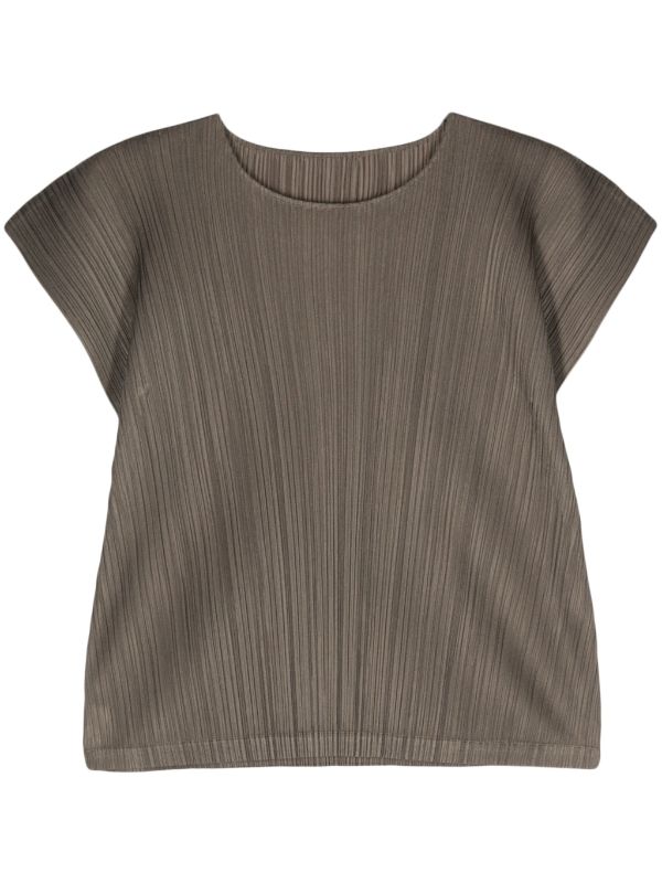 MC March Shirt - Khaki-[-Issey Miyake Pleats Please-1